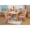 Modern Solid Oak 2 Leaf Extending Dining Table and Chair for Restaurant and Dining Room